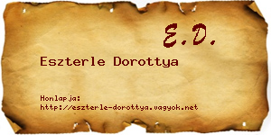 Eszterle Dorottya névjegykártya