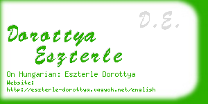 dorottya eszterle business card